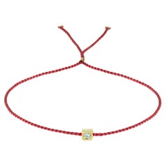 Red Wish Wristlet Bracelet Pure, 14y Gold and Diamond