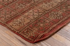 Red with Diamond Snowflakes Moroccan Rug