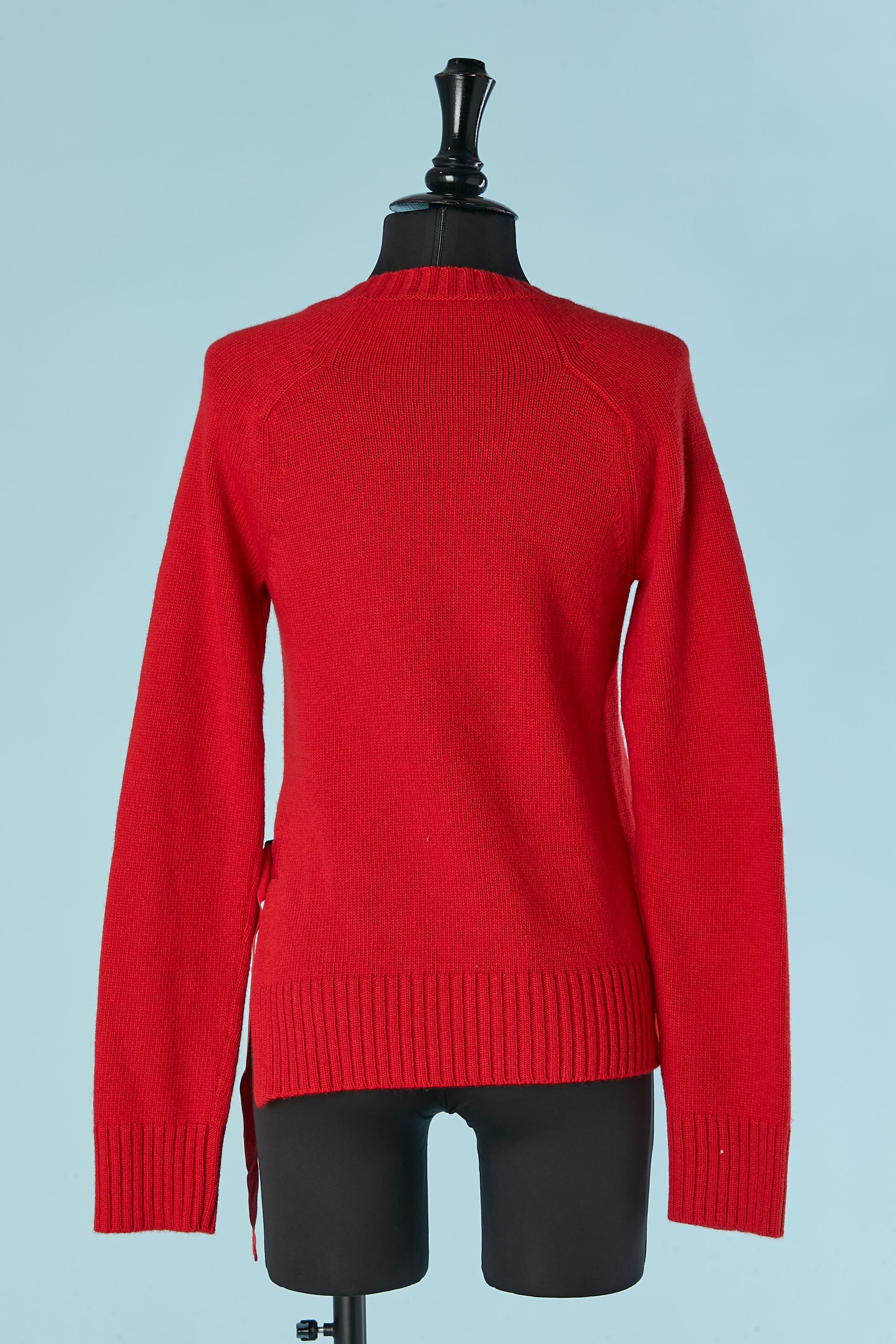 Red wool and cashmere sweater VIONNET For Sale 1