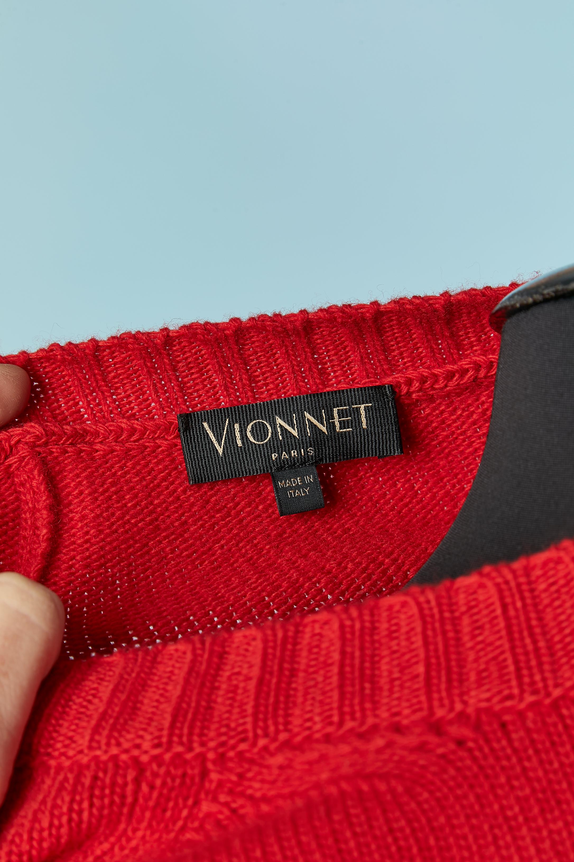 Red wool and cashmere sweater VIONNET For Sale 2