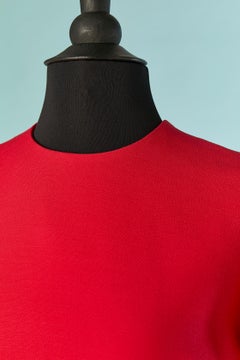 Red wool and silk dress CHRISTIAN DIOR