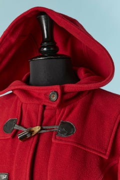 Red wool asymmetrical duffle-coat Vivienne Westwood ANGLOMANIA
