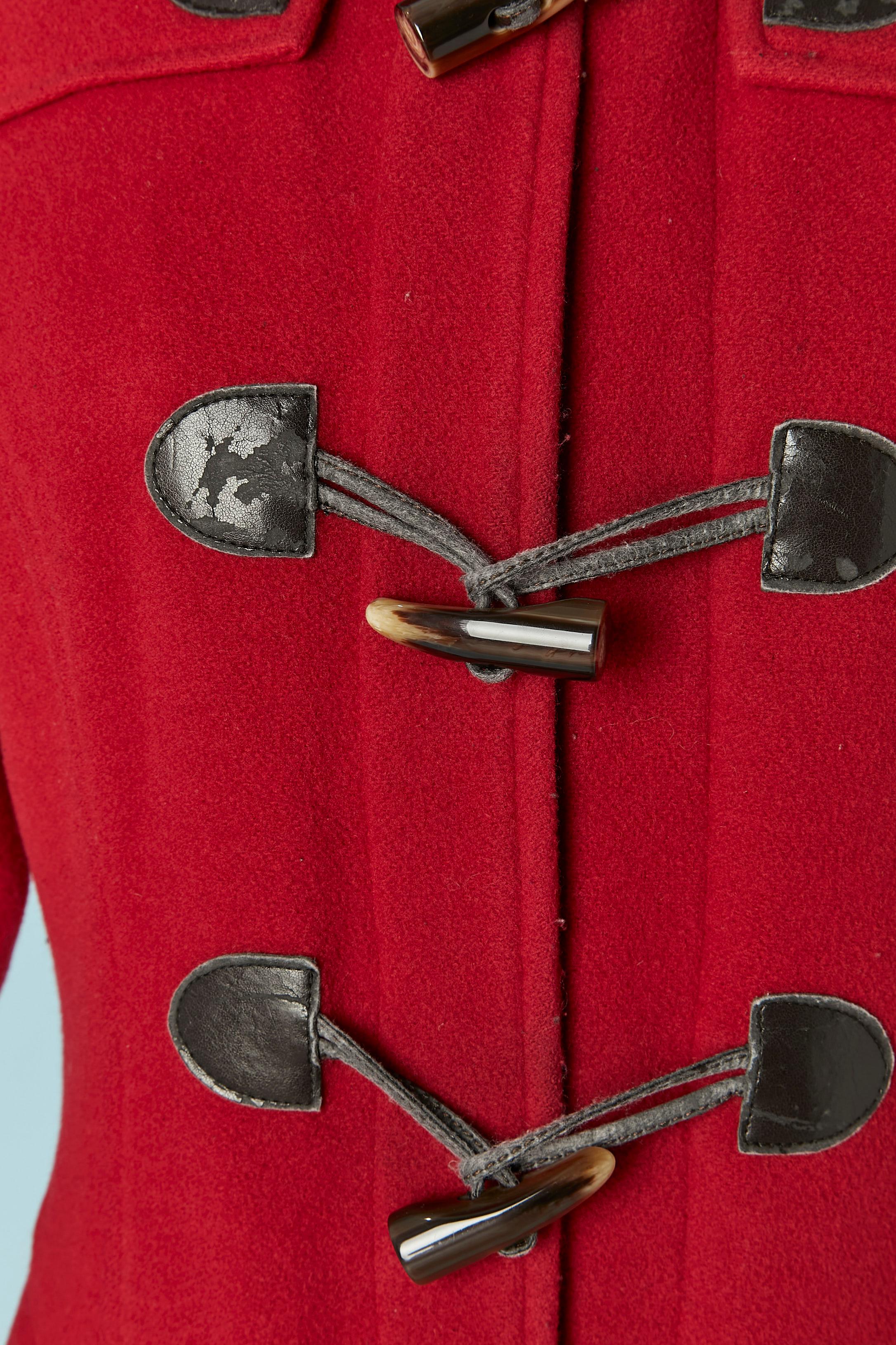 Rosso Montgomery asimmetrico di lana rossa Vivienne Westwood Anglomania in vendita