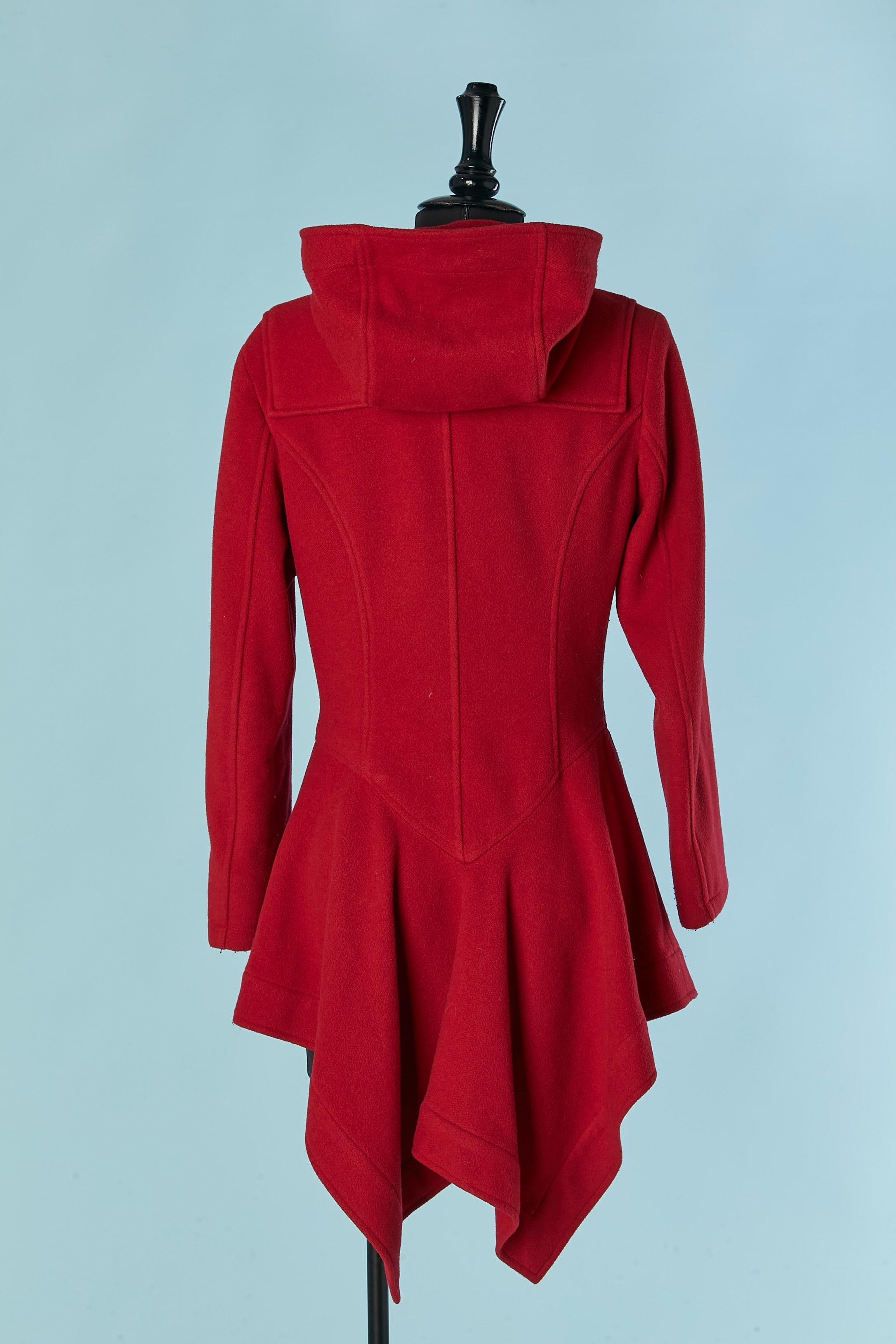 Donna Montgomery asimmetrico di lana rossa Vivienne Westwood Anglomania in vendita