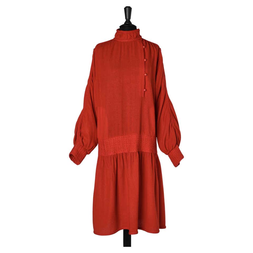 Red silk summer dress Chanel Boutique For Sale at 1stDibs | chanel red ...