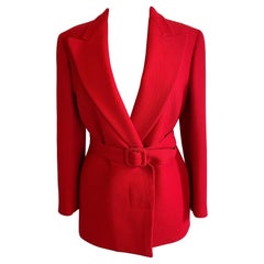 Red wool Jacket Gianni Versace