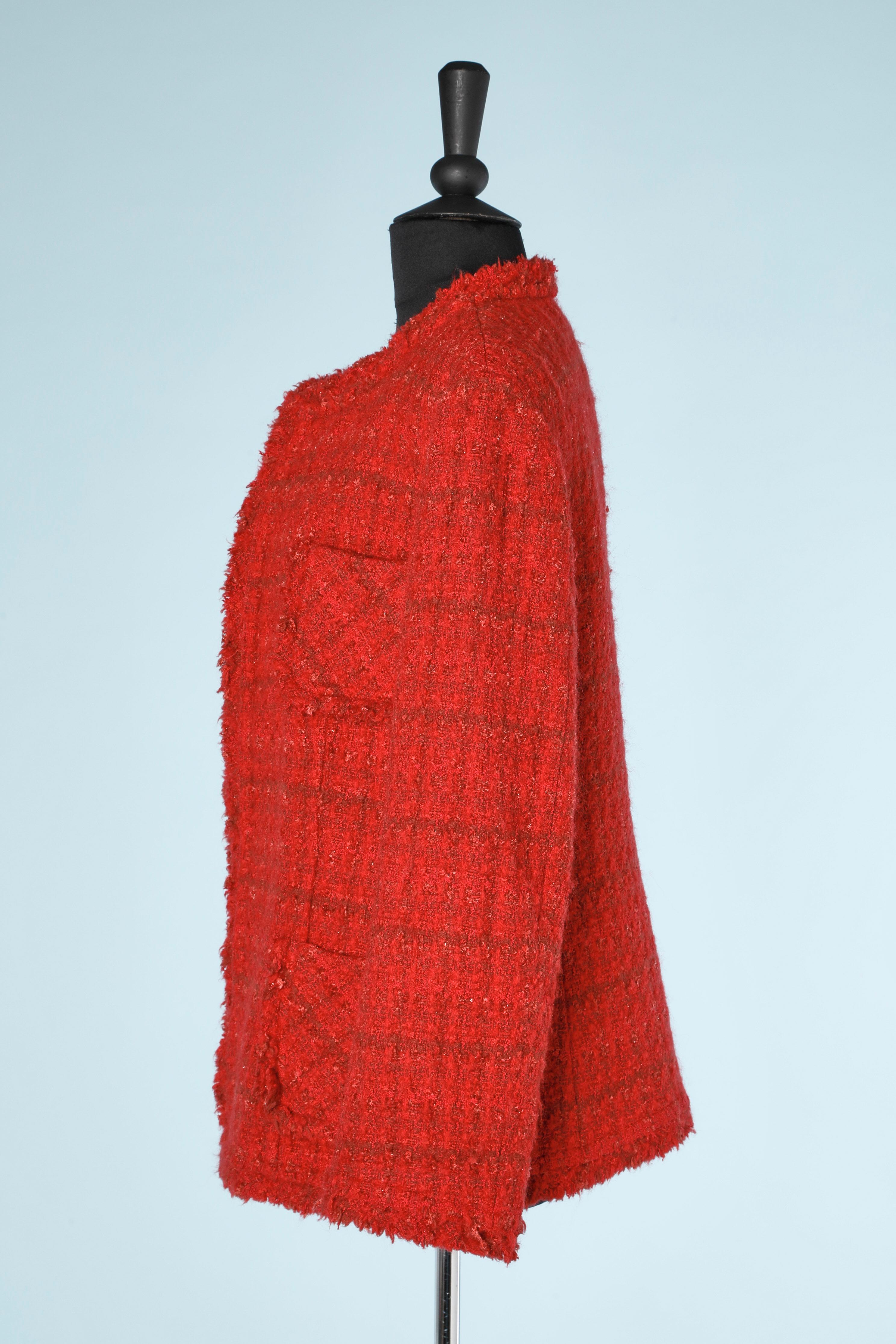 Red wool jacket 