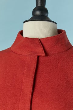 Red wool jersey skirt-suit THIERRY MUGLER Circa 1990's