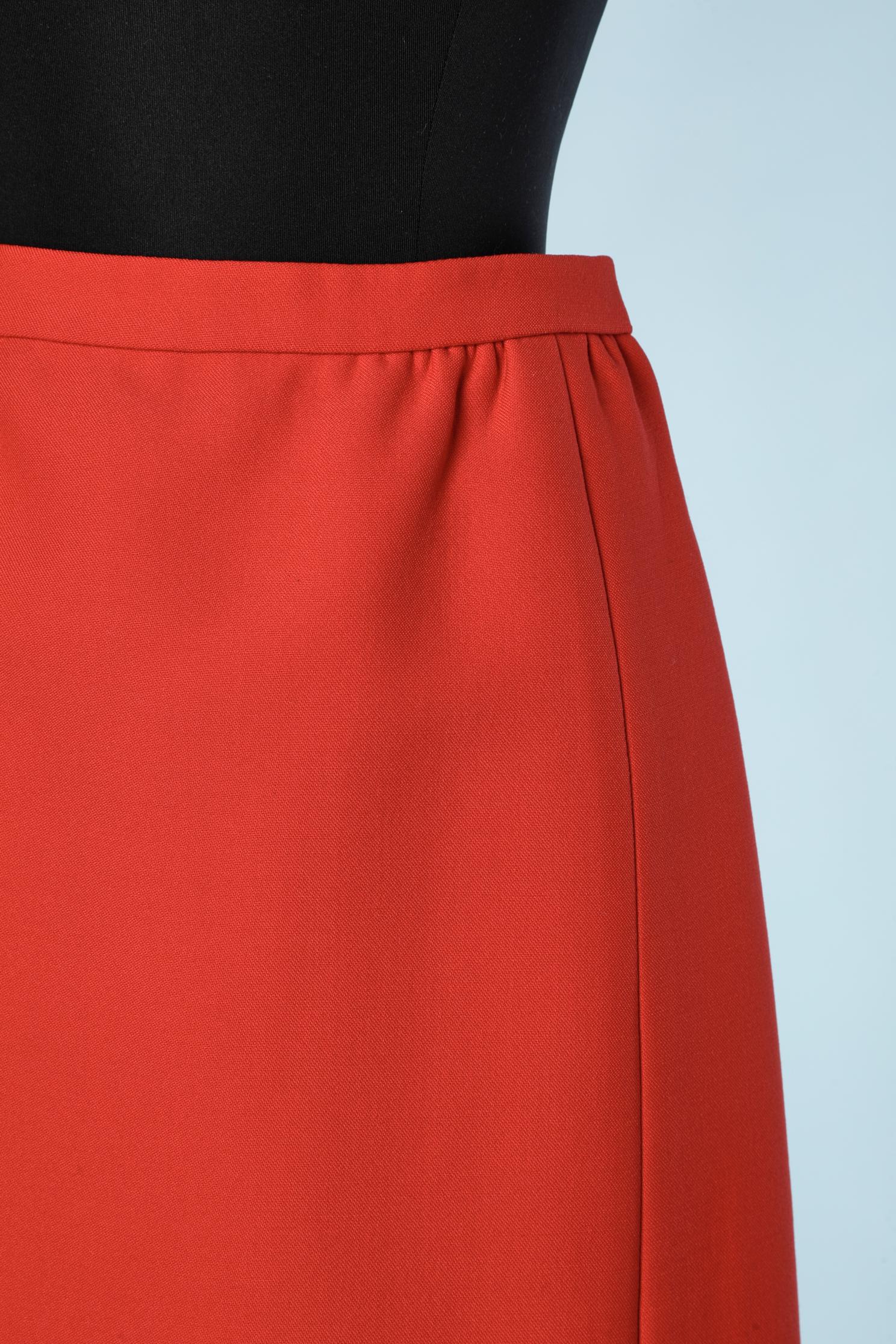 Red wool skirt-suit Christian Dior NY Inc for Bullock's Wilshire 5