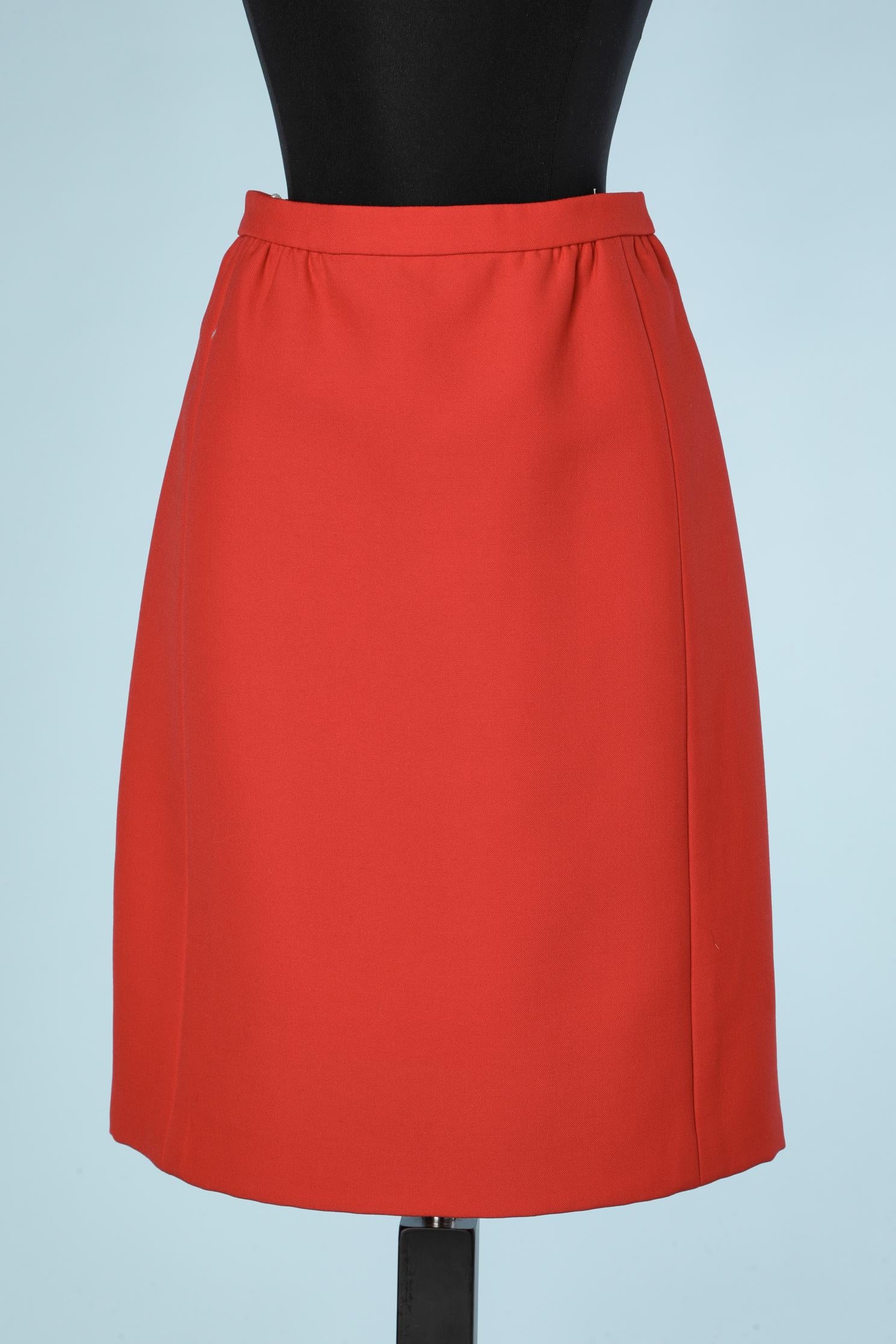 Red wool skirt-suit Christian Dior NY Inc for Bullock's Wilshire 6