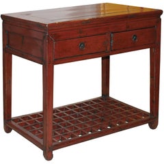 Red Writing Table