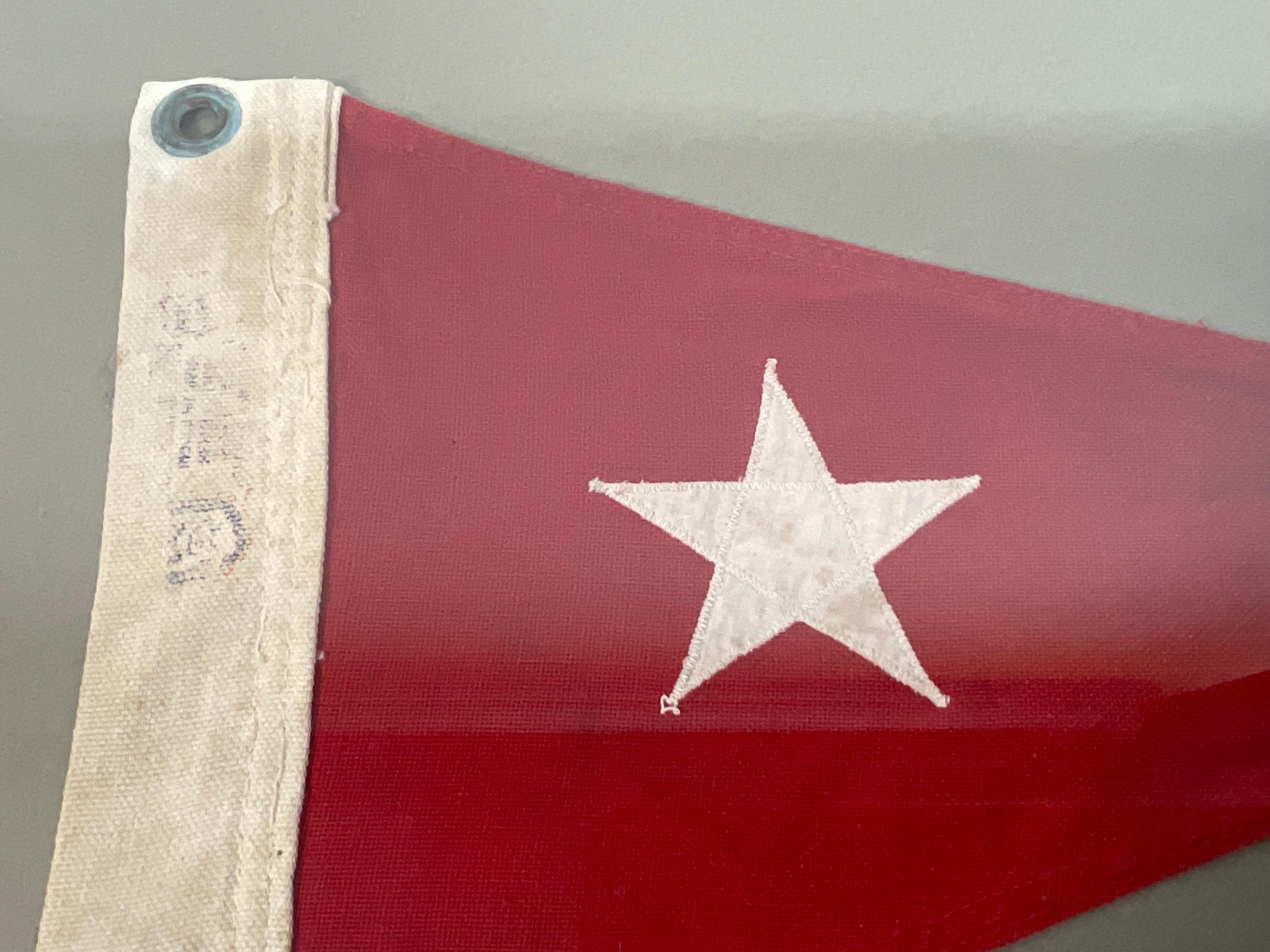 Red Yachting Flag with a Star im Angebot 1