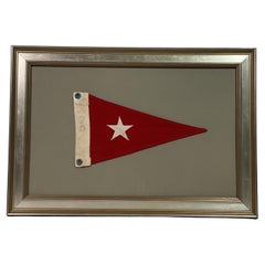 Red Yachting Flag with a Star