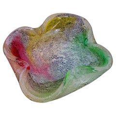VENTE DE Bollicine de Murano rouge, jaune, vert et transparent /Vide-Poche