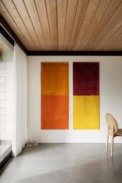 Red/Yellow Handwoven Tapestry 300 by Calyah