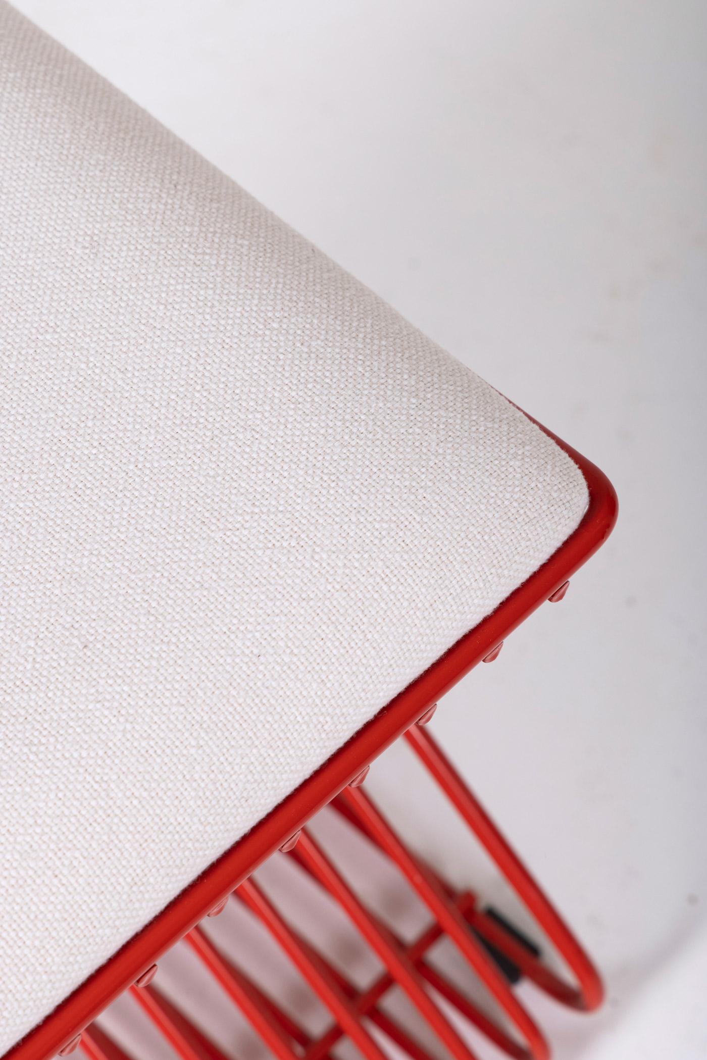 Tabouret rouge 