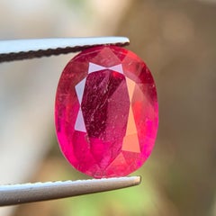 Reddish Hue Vibrant Pink Natural Rubellite Tourmaline Ring Loose Gemstone 6.90Ct