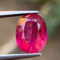 Reddish Hue Vibrant Pink Natural Rubellite Tourmaline Ring Loose Gemstone 6.90Ct
