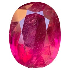 Reddish Hue Vibrant Pink Natural Rubellite Tourmaline Ring Loose Gemstone 6.90Ct