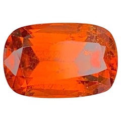 Reddish Orange Garnet Gemstone: 3.58 Carat January Birthstone