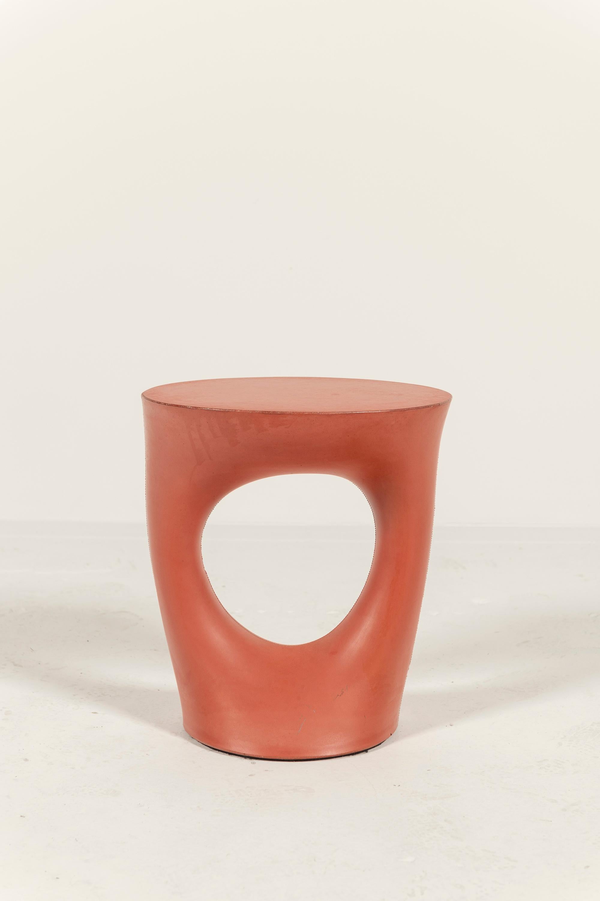 Reddish-Orange Modern Short Kreten Side Table by Souda en venta 2