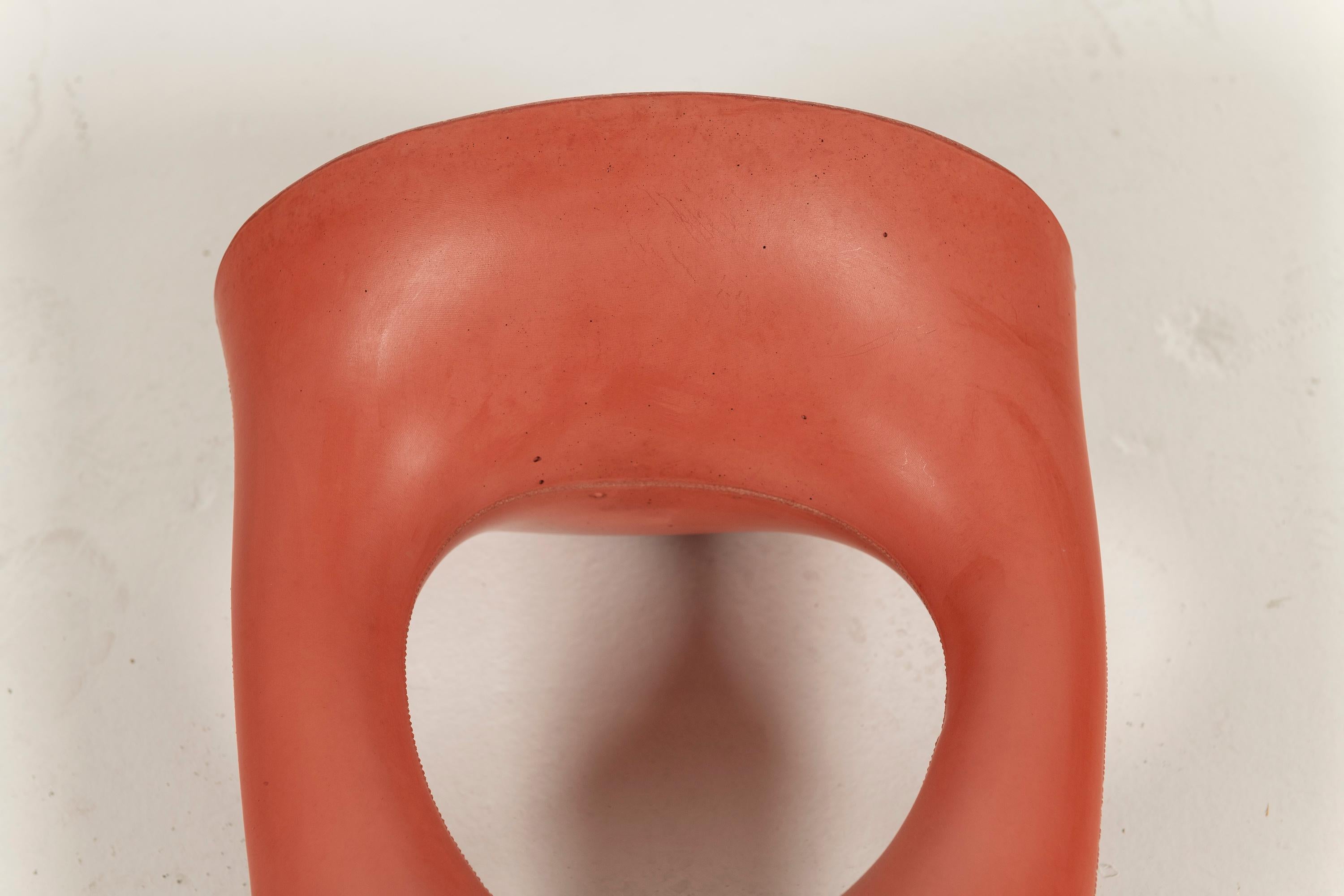 Reddish-Orange Modern Short Kreten Side Table by Souda Moderno en venta