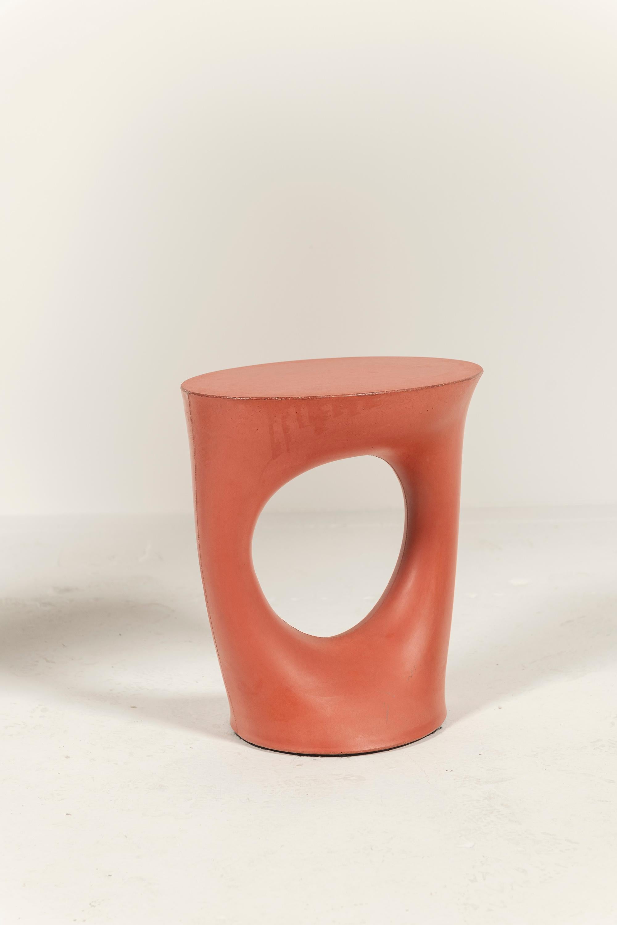 Reddish-Orange Modern Short Kreten Side Table by Souda en venta 1