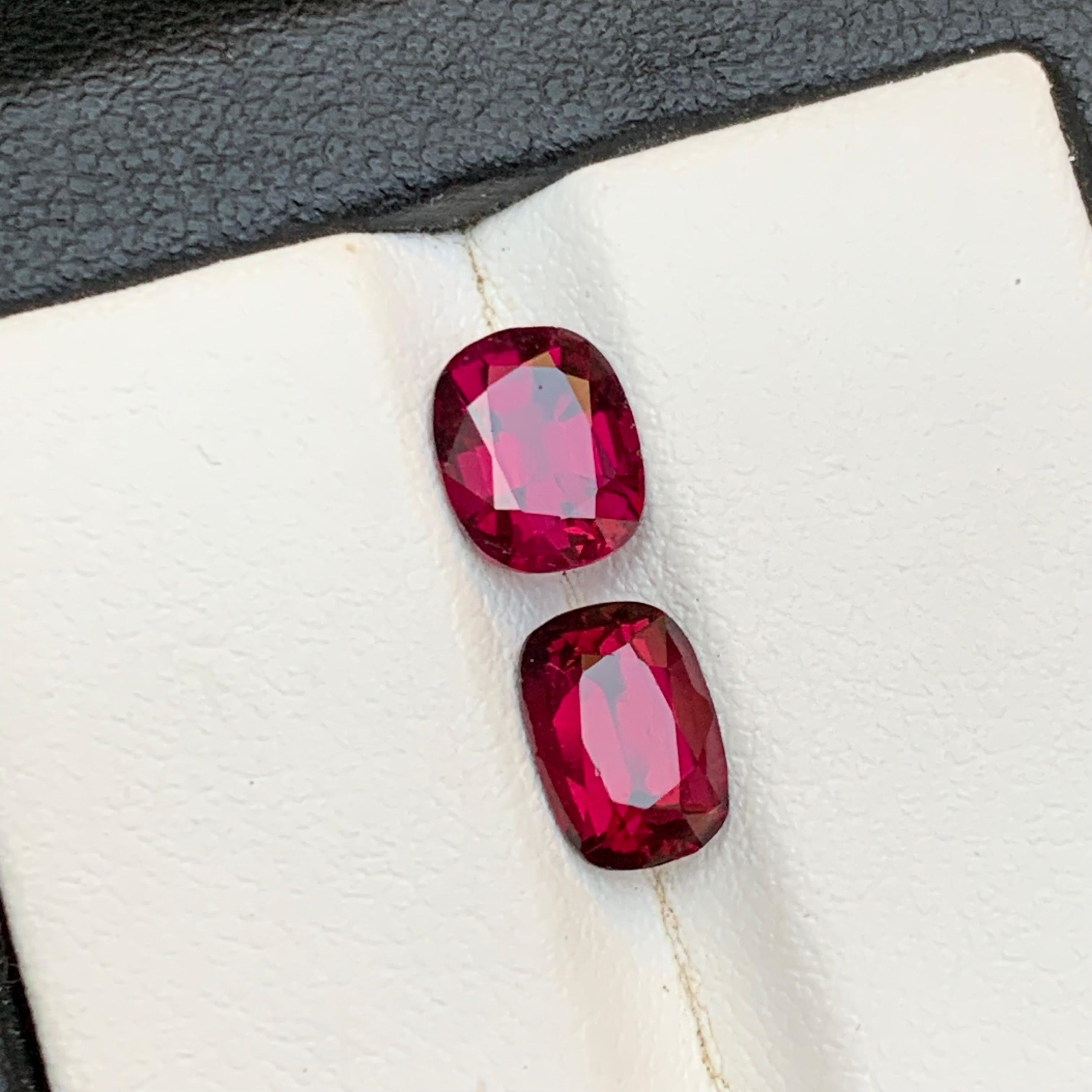 Granate Rosa Rojizo 3,27 Ct Piedras Naturales Sueltas Talla Oval para Anillo  Joyería en venta 5
