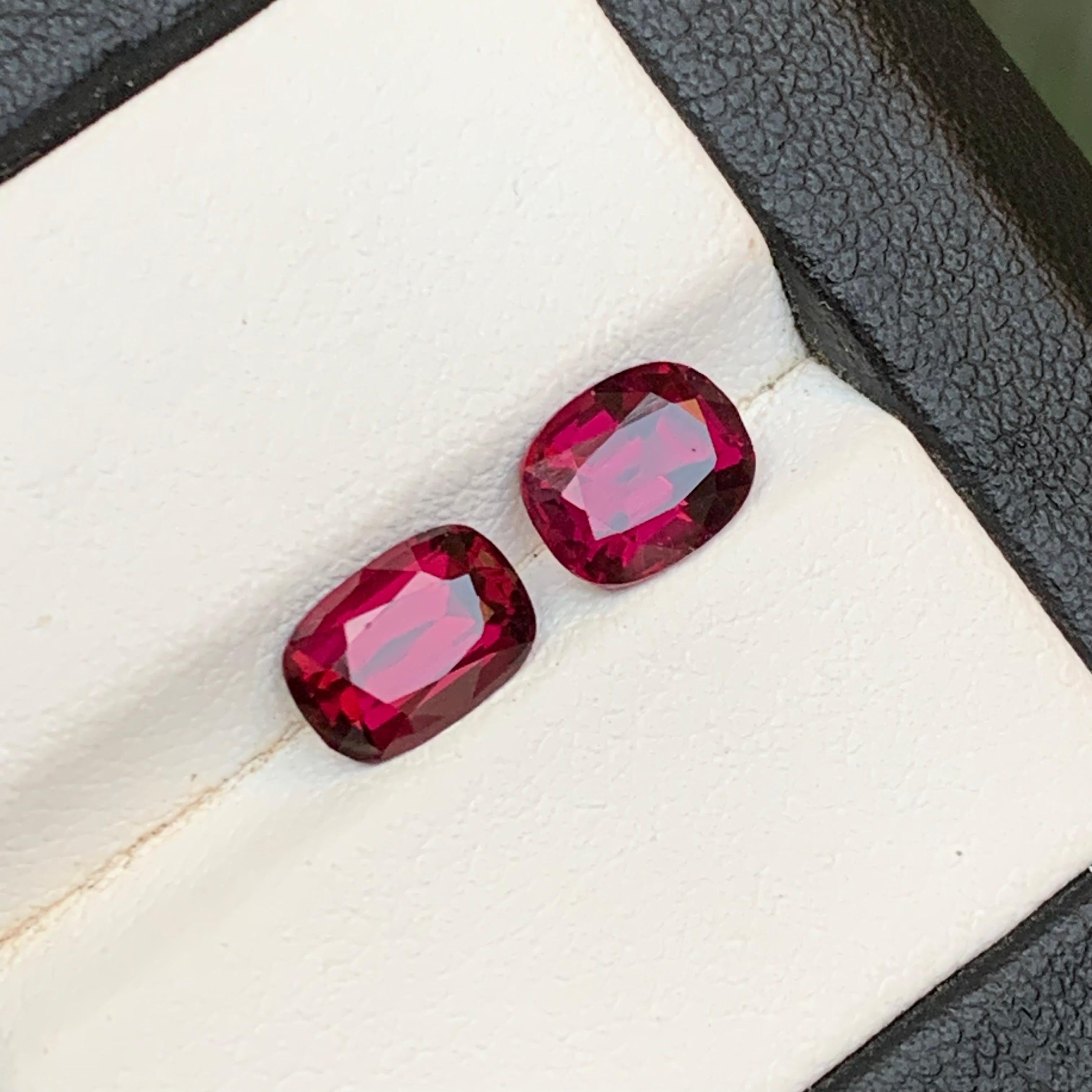 Granate Rosa Rojizo 3,27 Ct Piedras Naturales Sueltas Talla Oval para Anillo  Joyería en venta 6