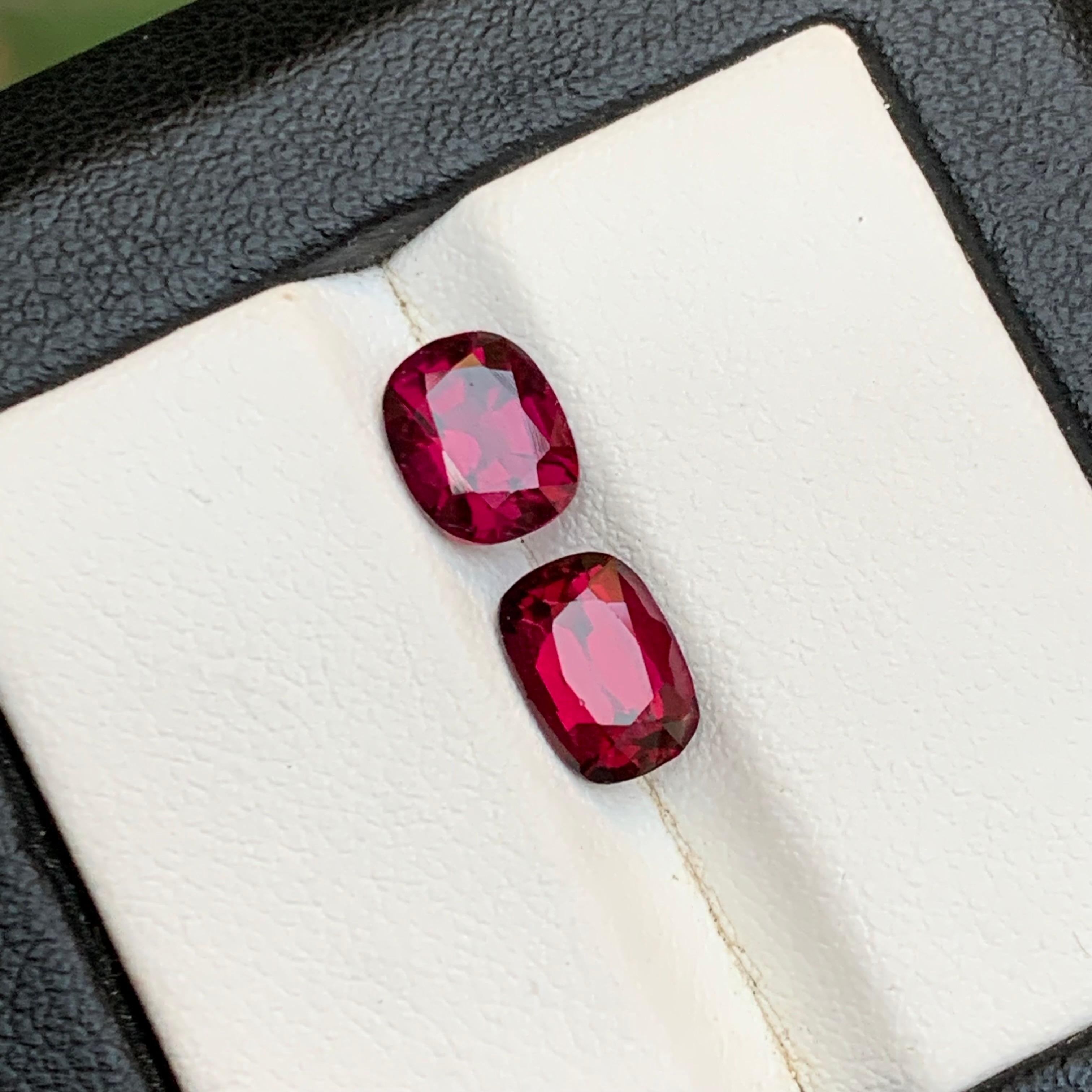 Granate Rosa Rojizo 3,27 Ct Piedras Naturales Sueltas Talla Oval para Anillo  Joyería Corte oval en venta
