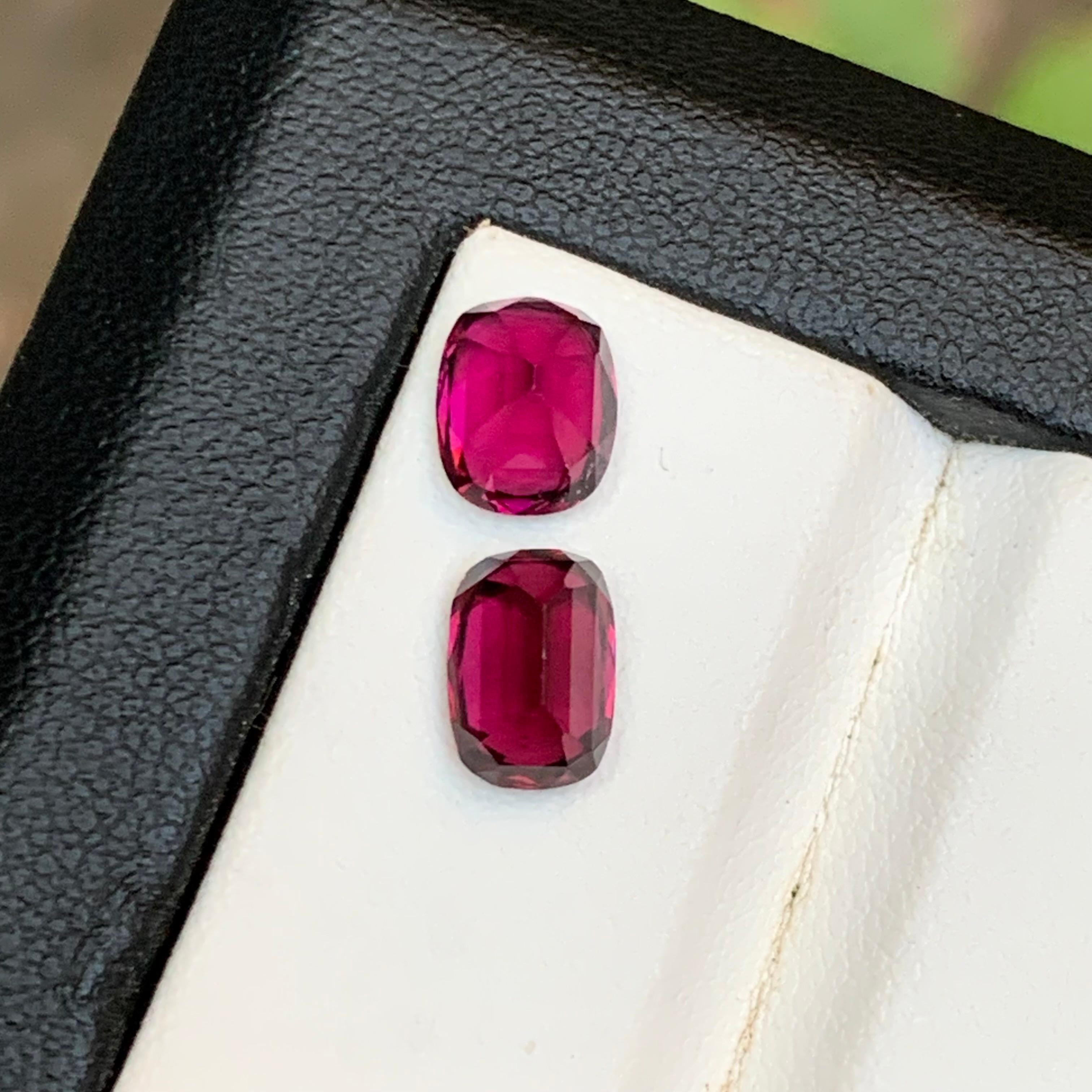 Femenino o masculino Granate Rosa Rojizo 3,27 Ct Piedras Naturales Sueltas Talla Oval para Anillo  Joyería en venta