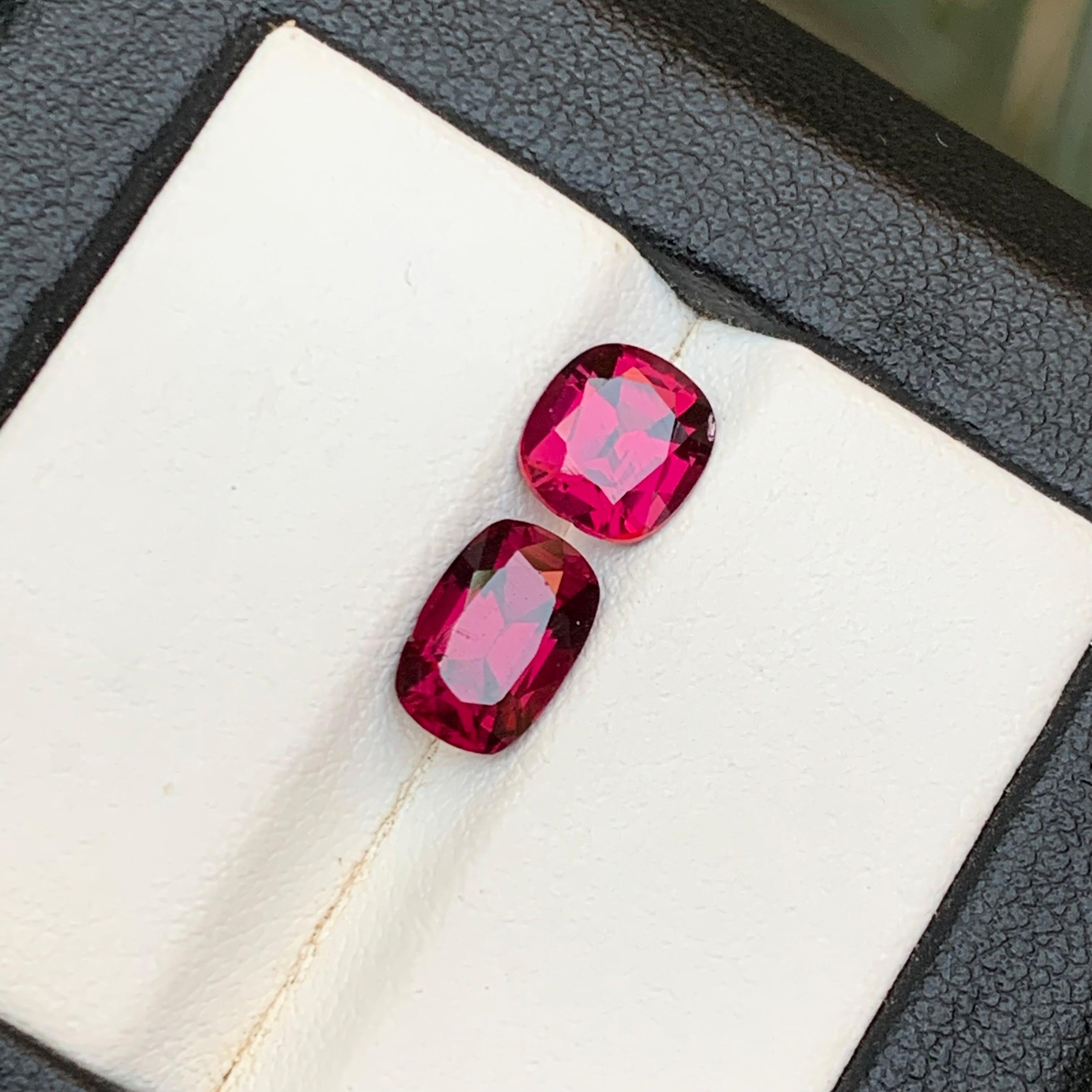 Rötlich rosa Granat 3,4 Ct natürliche lose Edelsteine Oval-Schliff für Ring-Schmuck im Angebot 4
