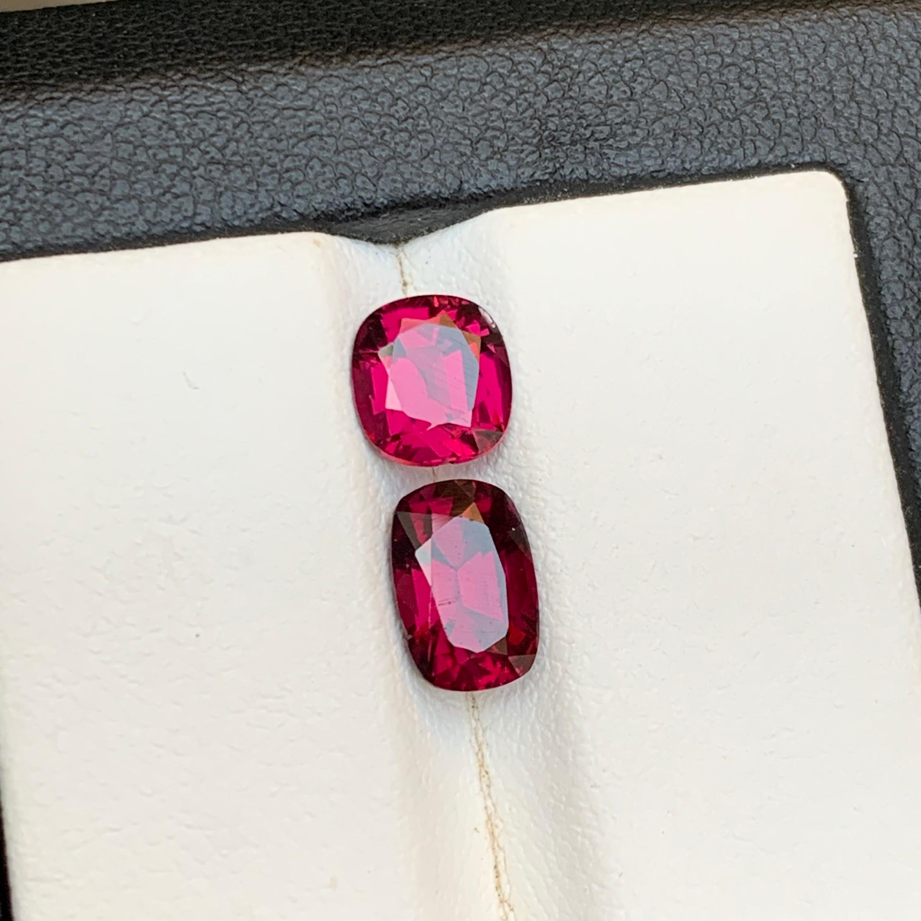 Rötlich rosa Granat 3,4 Ct natürliche lose Edelsteine Oval-Schliff für Ring-Schmuck im Angebot 5
