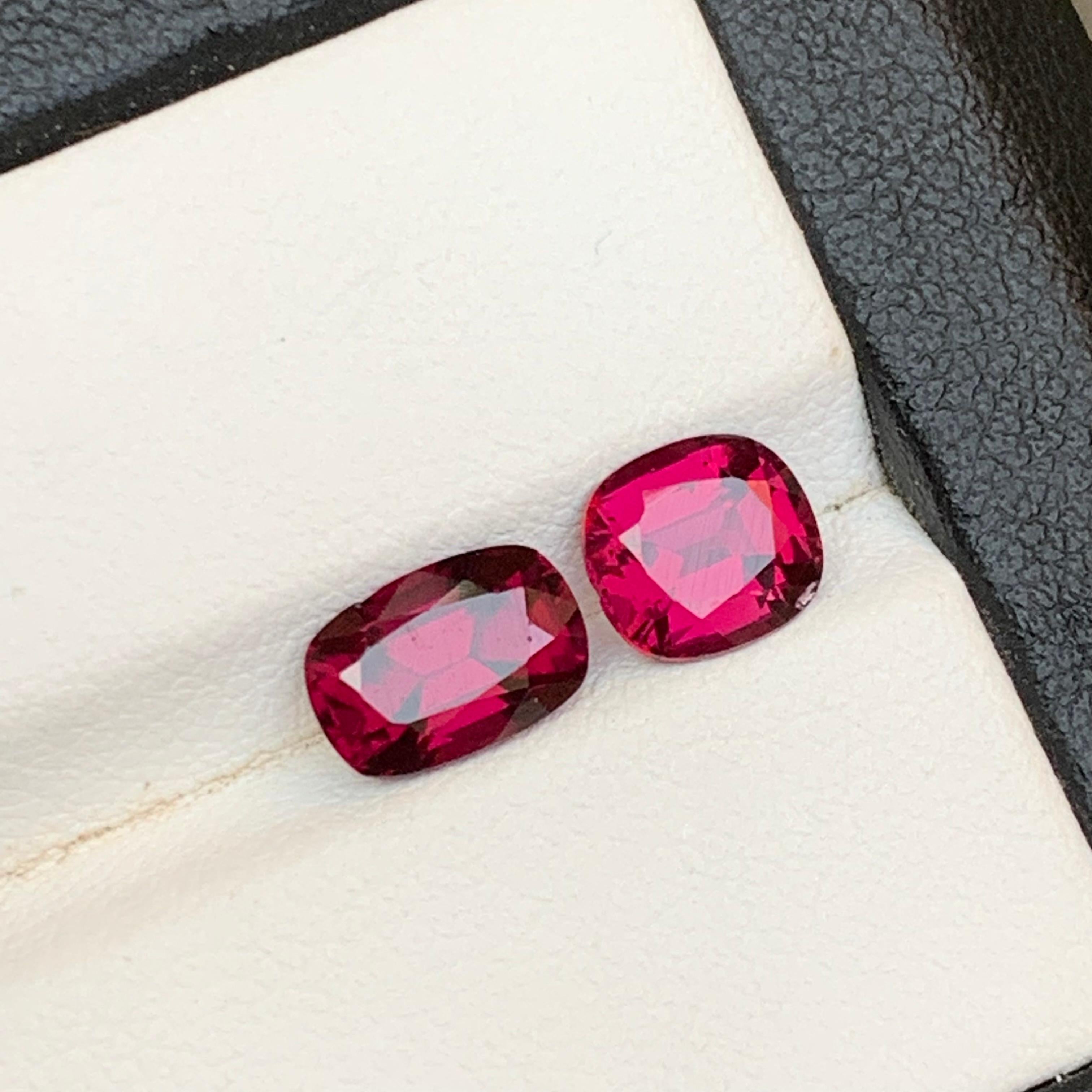 Rötlich rosa Granat 3,4 Ct natürliche lose Edelsteine Oval-Schliff für Ring-Schmuck im Angebot 6