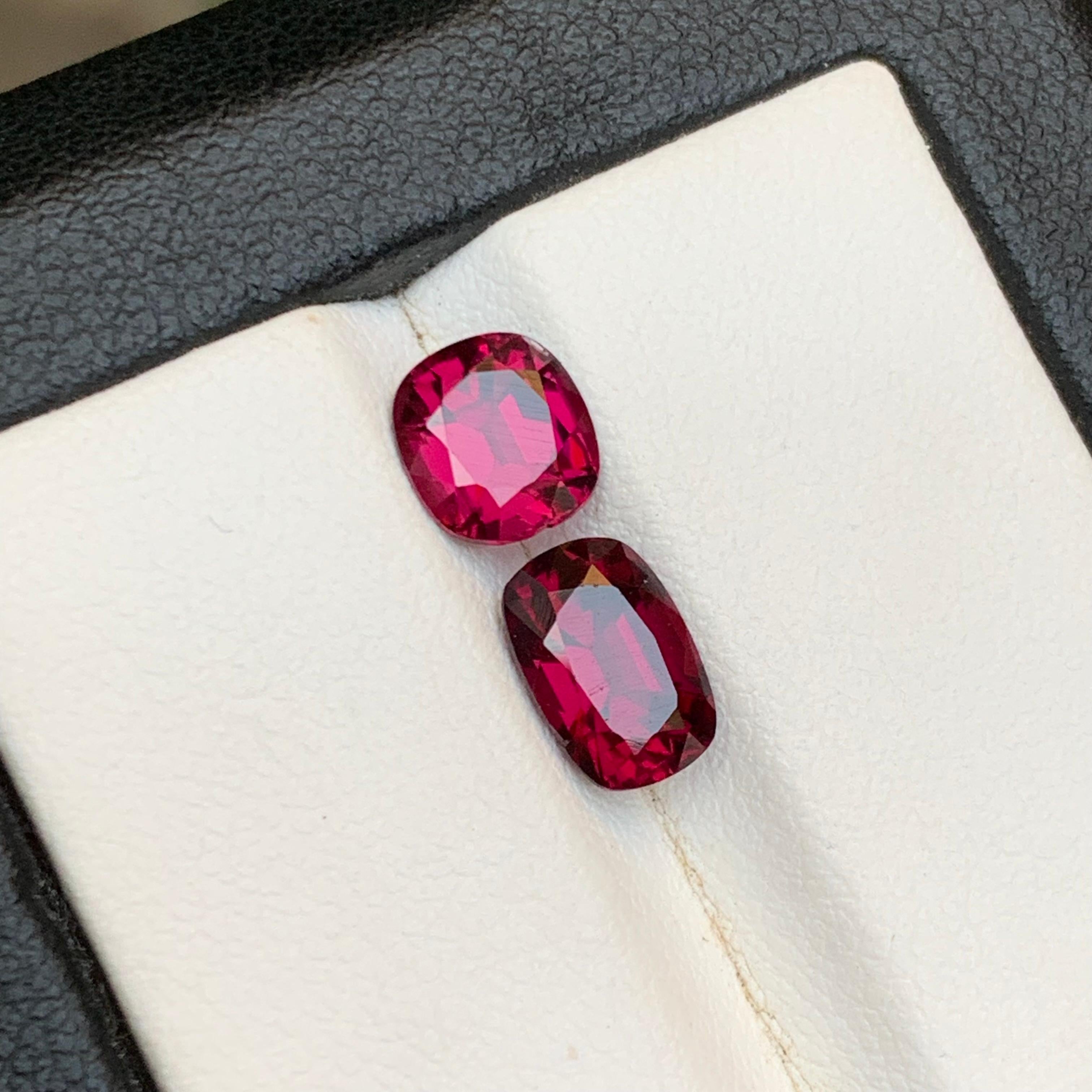 Rötlich rosa Granat 3,4 Ct natürliche lose Edelsteine Oval-Schliff für Ring-Schmuck (Zeitgenössisch) im Angebot