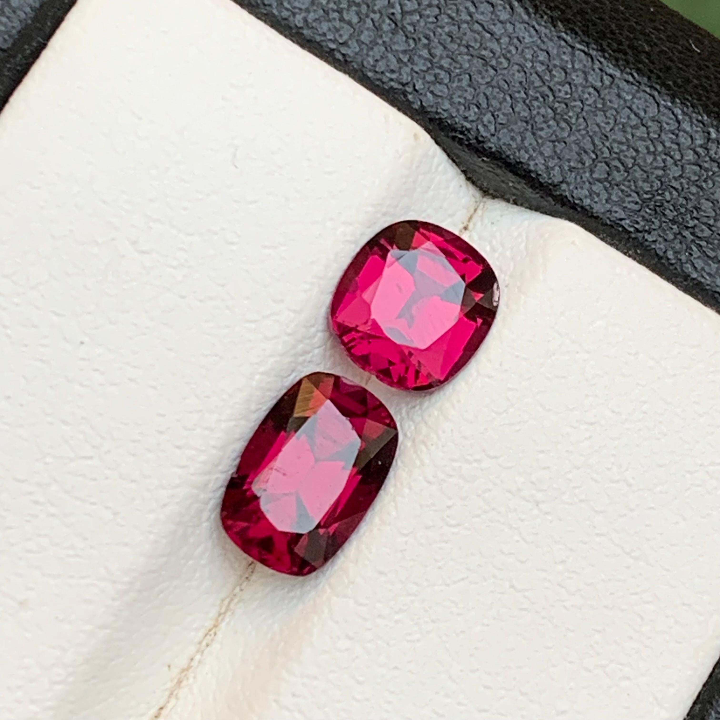Rötlich rosa Granat 3,4 Ct natürliche lose Edelsteine Oval-Schliff für Ring-Schmuck (Ovalschliff) im Angebot