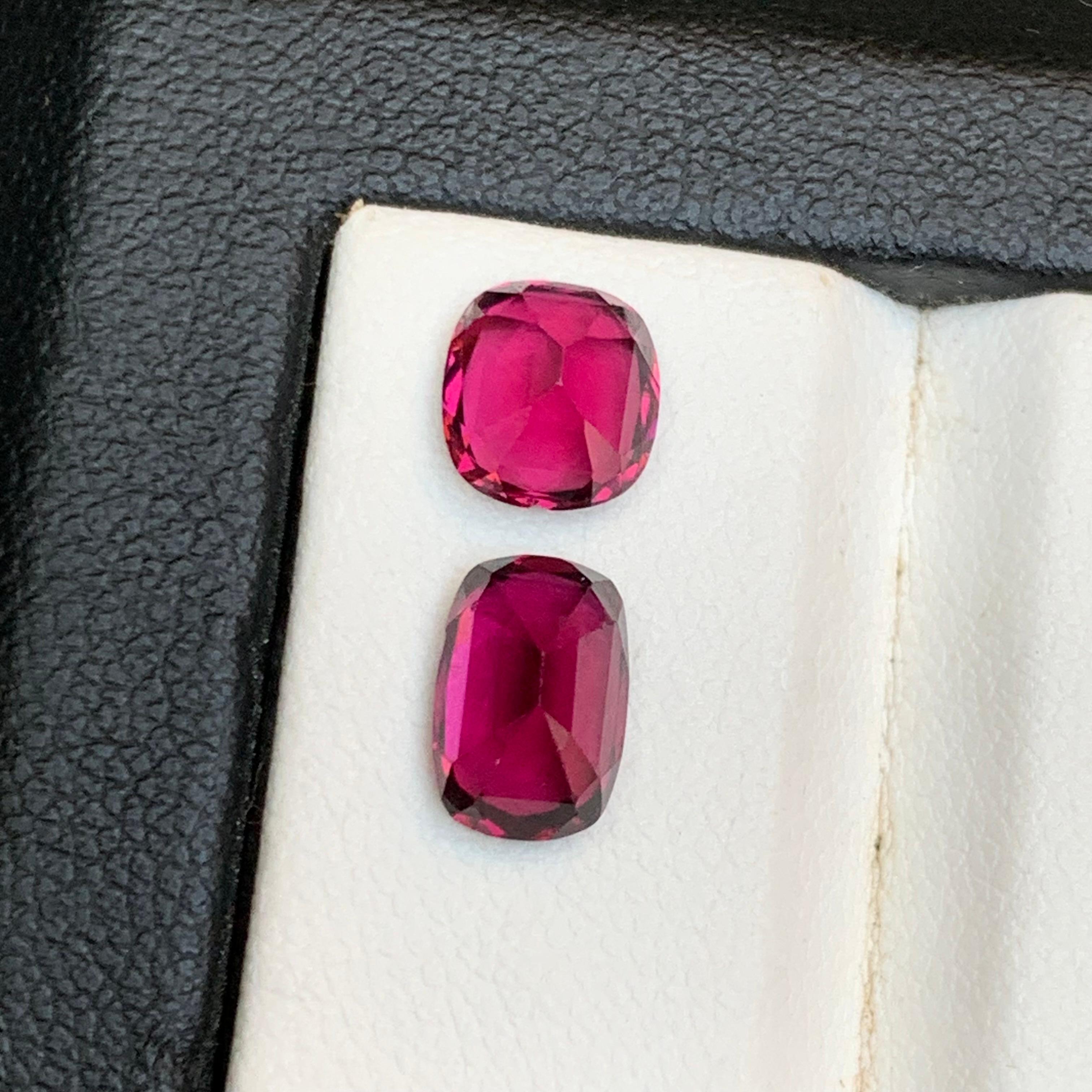Rötlich rosa Granat 3,4 Ct natürliche lose Edelsteine Oval-Schliff für Ring-Schmuck im Zustand „Neu“ im Angebot in Peshawar, PK