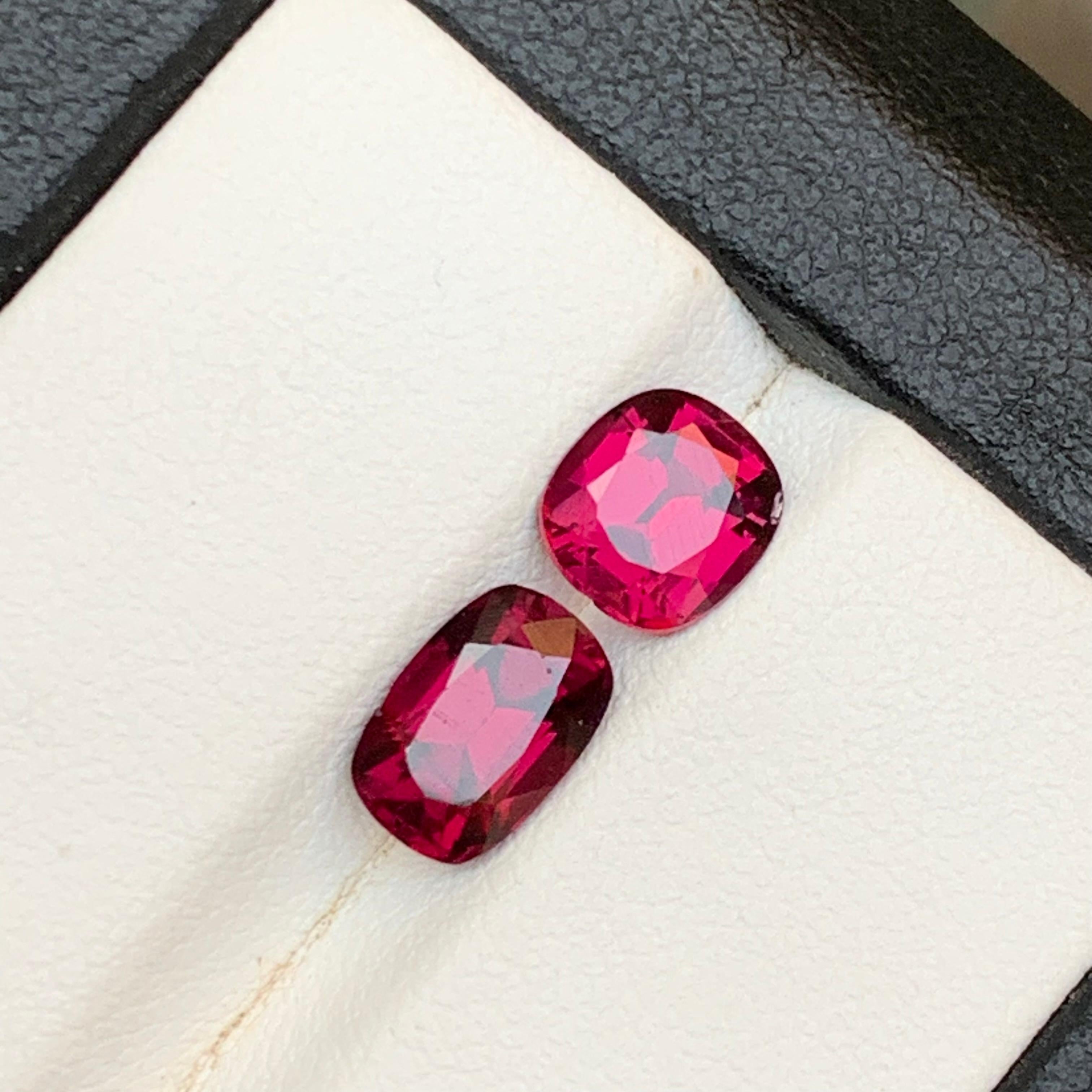 Rötlich rosa Granat 3,4 Ct natürliche lose Edelsteine Oval-Schliff für Ring-Schmuck im Angebot 1