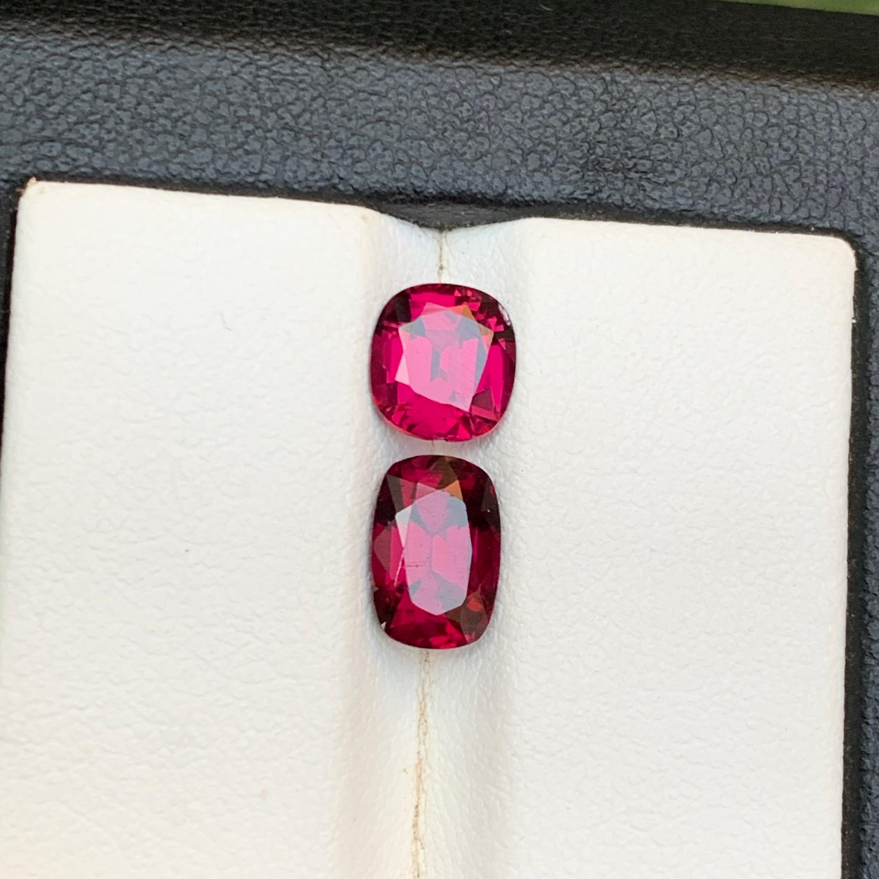 Rötlich rosa Granat 3,4 Ct natürliche lose Edelsteine Oval-Schliff für Ring-Schmuck im Angebot 2