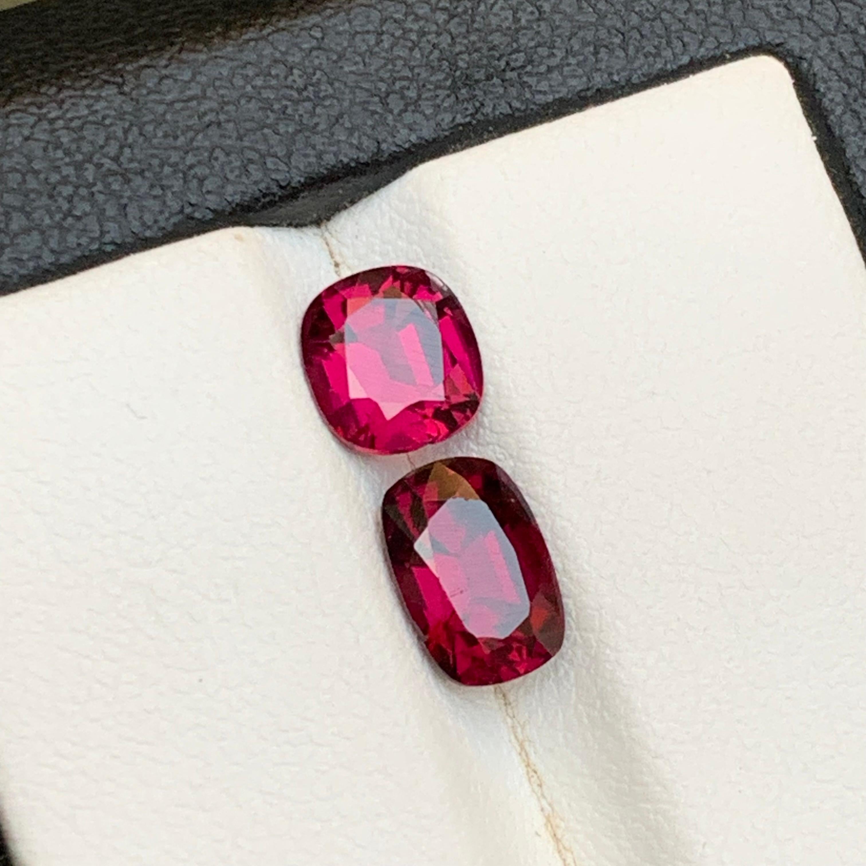 Rötlich rosa Granat 3,4 Ct natürliche lose Edelsteine Oval-Schliff für Ring-Schmuck im Angebot 3