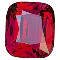 Certified Reddish Pink Natural Rhodolite Garnet Cushion Cut 4.69 Carat Gemstone