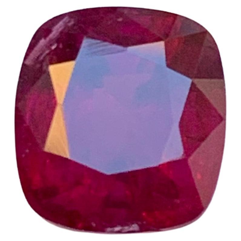 Reddish Pink Natural Rhodolite Garnet Ring Loose Gemstone 3.10 Ct Cushion Cut