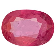 Reddish Pink Natural Rubelite Tourmaline Loose Gemstone 8 Ct Oval Cushion Jewel