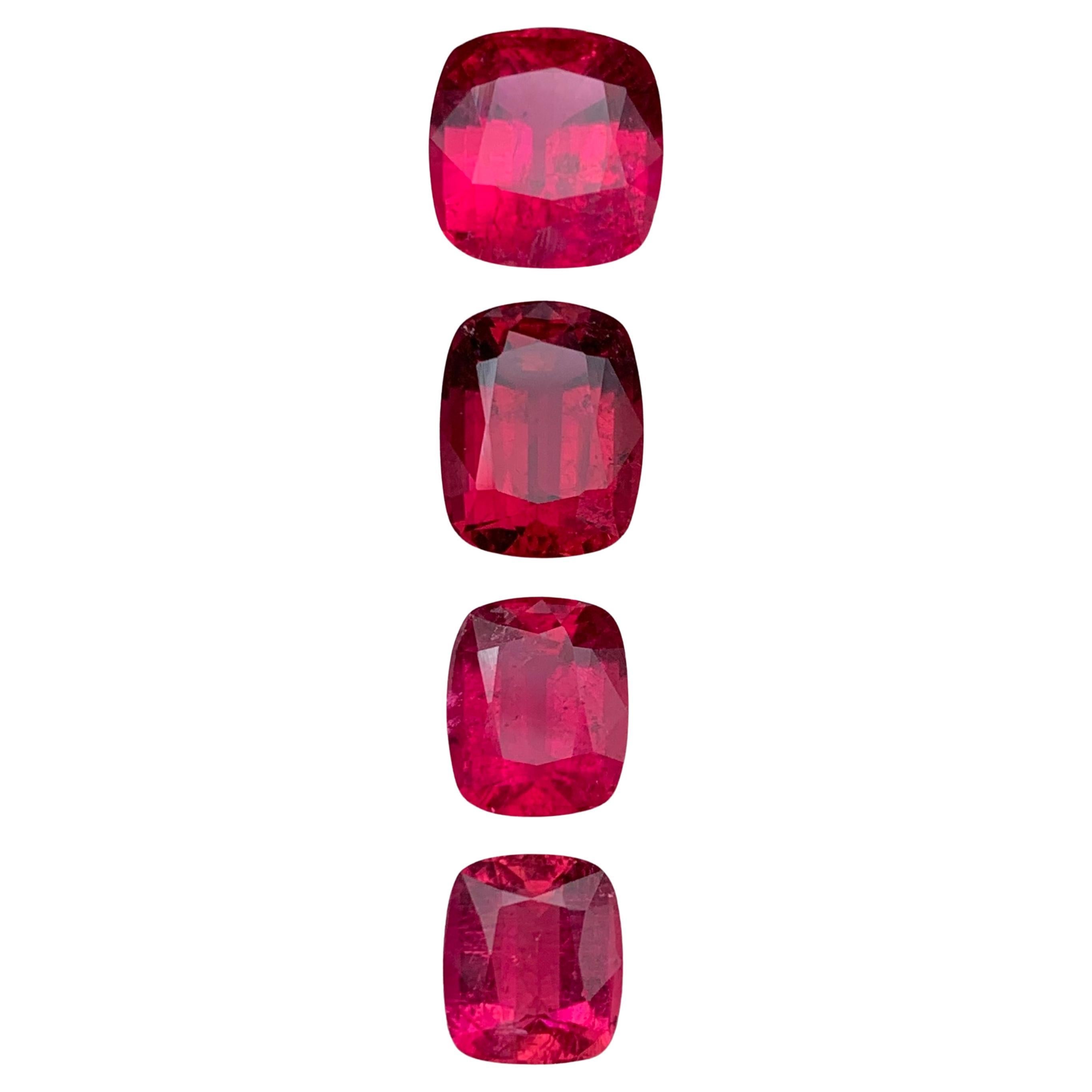 Reddish Pink Natural Rubellite Tourmaline Loose Gemstones 13.80 Ct Cushion-Jewel