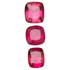 Rubelita rosa rojiza natural Gemas sueltas de turmalina 3.20Ct Cojín-Joyería