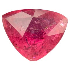 Collier pendentif en tourmaline rubellite naturelle rose rougeâtre de 3,95 carats