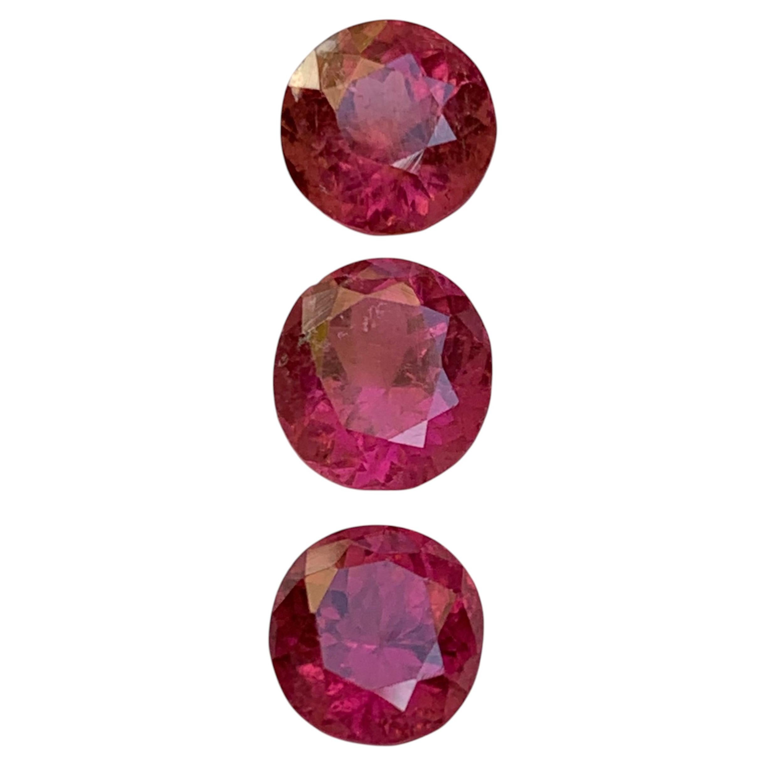 Tormalina rubellite naturale rosa rossastra taglio ovale 8 carati pacco di gemme sfuse