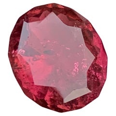 Reddish Pink Natural Rubellite Tourmaline Ring, Pendant Gemstone 7.35 Ct Cushion