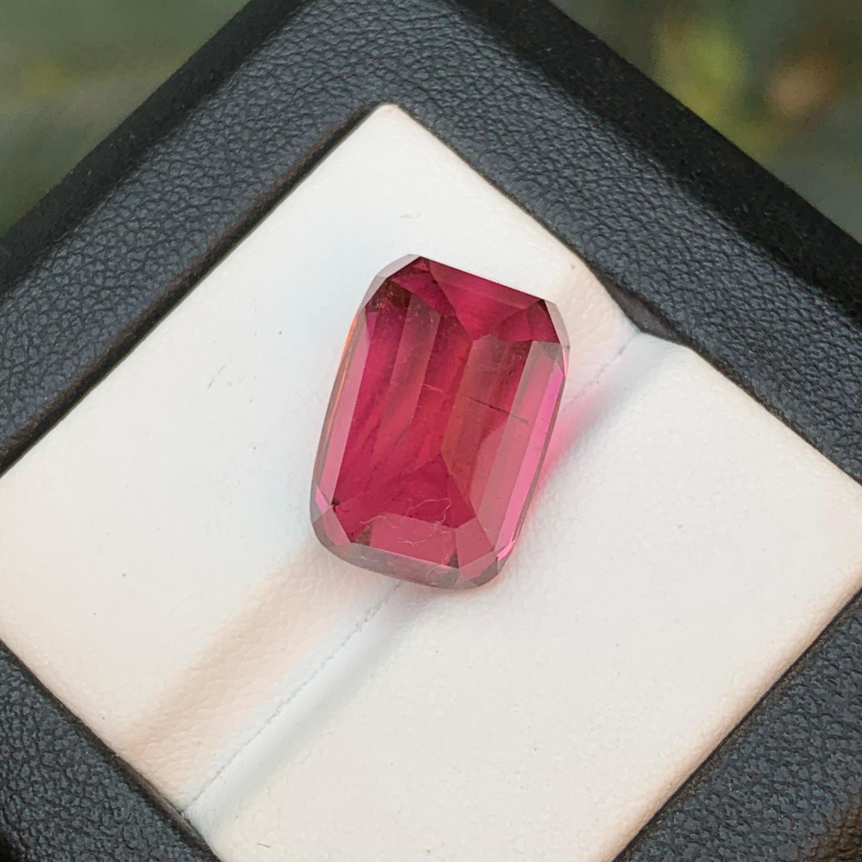 Reddish Pink Natural Rubellite Tourmaline Ring Pendant Loose Gemstone 16Ct-Jewel In New Condition In Peshawar, PK