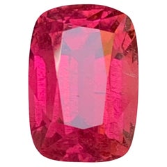Ciondolo ad anello con tormalina rubellite naturale rosa rossastra, gemma sciolta 16Ct-Jewell